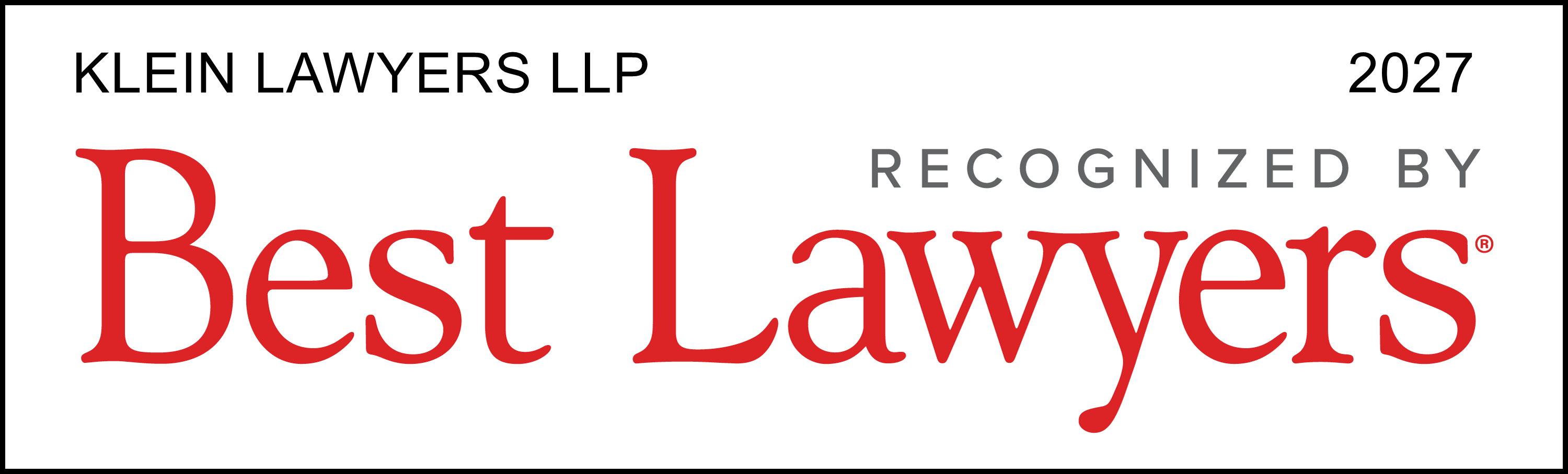 Best Lawyers Firm 2027 Award Badge